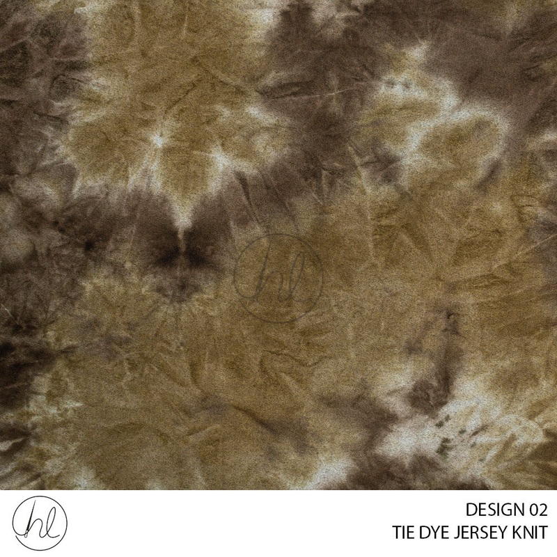 Tie Dye Jersey Knit 56 Brown 150cm Per M