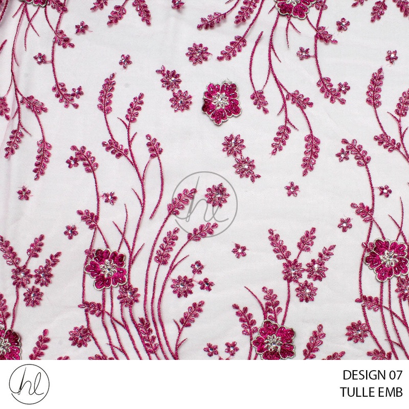 TULLE EMB 477 PER M DESIGN 07 PINK COLLECTION 05