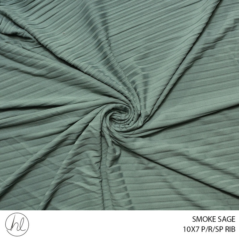 10X7 P/R/SP RIB 51 SMOKE SAGE 150CM PER M