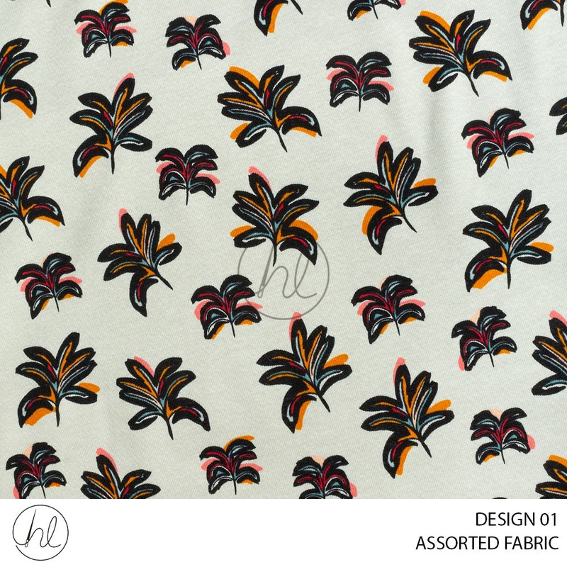 ASSORTED FABRIC 51 IVORY  150CM PER M
