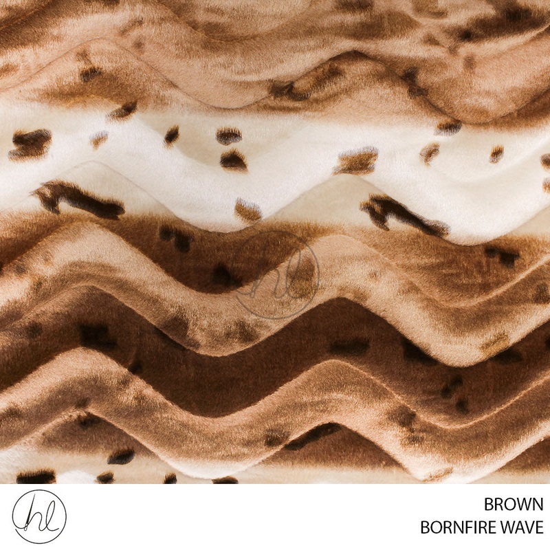 BONFIRE WAVE 51 BROWN 150CM PER M