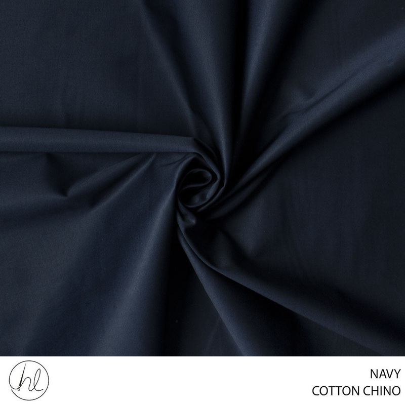 COTTON CHINO FABRIC 150CM NAVY ROLL 001 1
