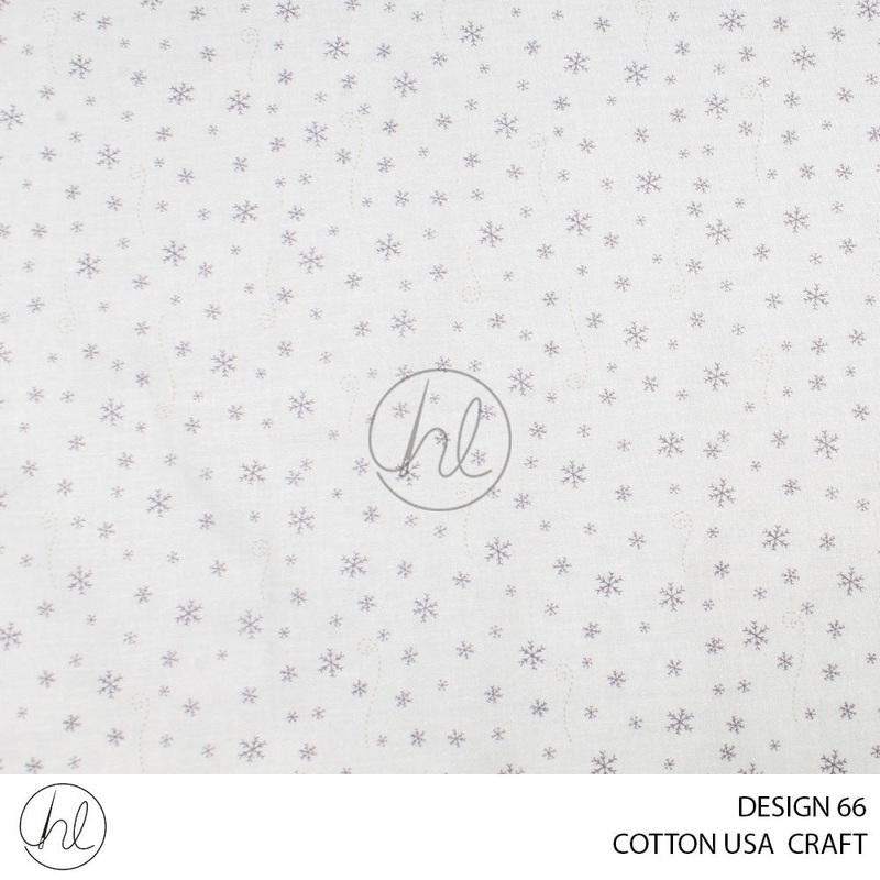 COTTON USA CRAFTS PER M WHITE DESIGN 66 112CM WIDE
