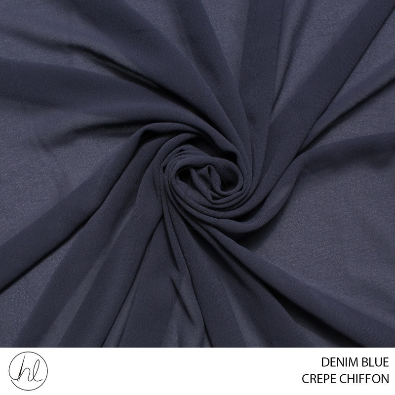 CREPE CHIFFON 781 DENIM BLUE 150CM PER M