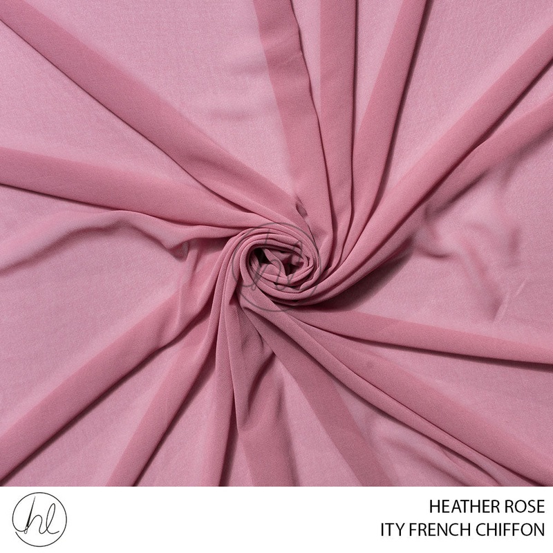 ITY FRENCH CHIFFON 51 HEATHER ROSE 150CM PER M
