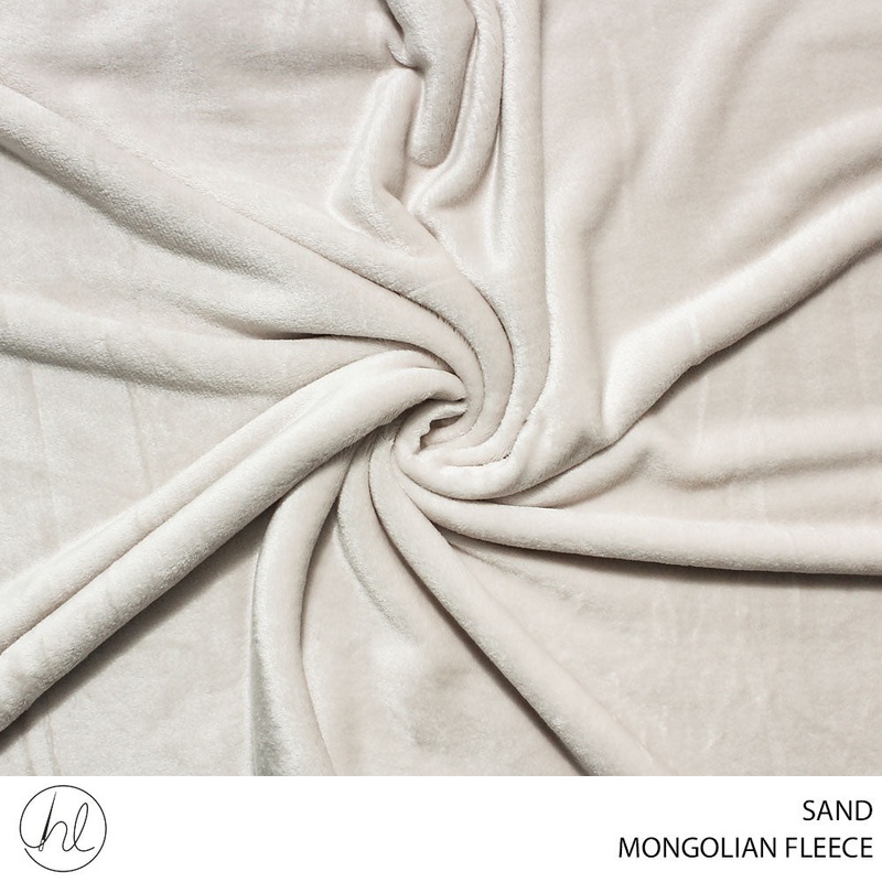 MONGOLIAN FLEECE 150CM SAND ROLL 001 1
