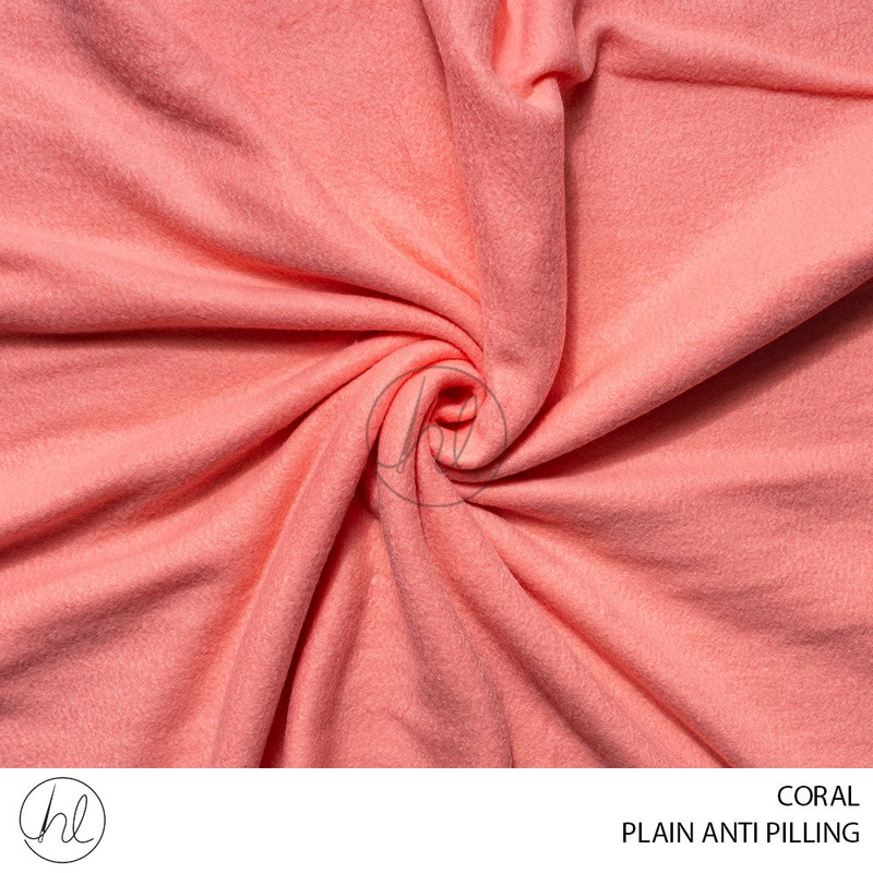 PLAIN ANTI PILLING 51 CORAL 150CM PER M