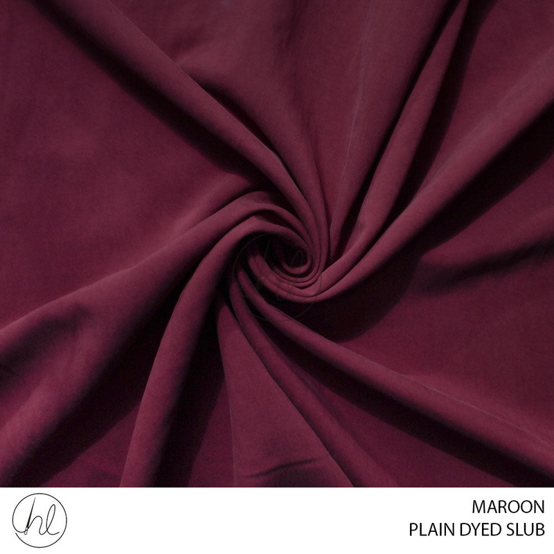 Plain dyed slub 51 maroon 150cm per m