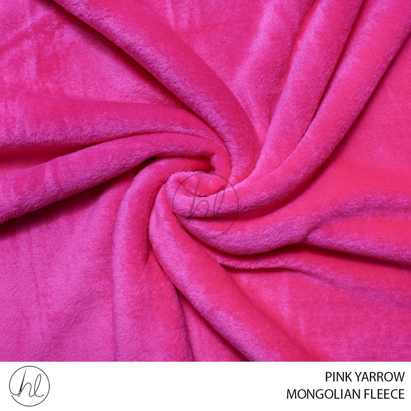 PLAIN MONGOLIAN FLEECE 51 PINK YAROW 150CM PER M