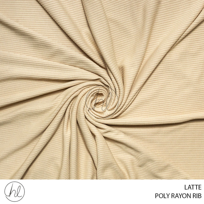 POLY RAYON RIB 51 LATTE 150CM PER M