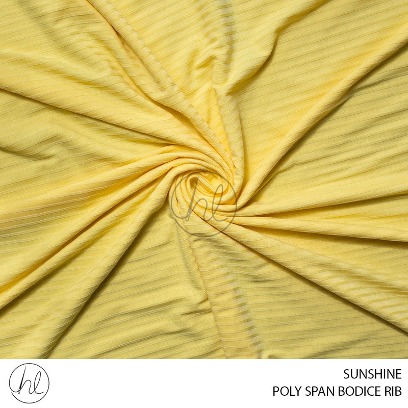 POLY SPAN BODICE RIB 51 SUNSHINE 150CM PER M