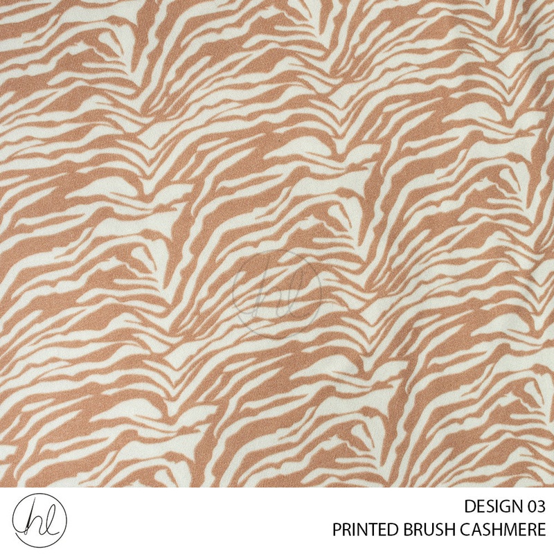 PRINTED BRUSH CASHMERE 51 SAND 150CM PER M