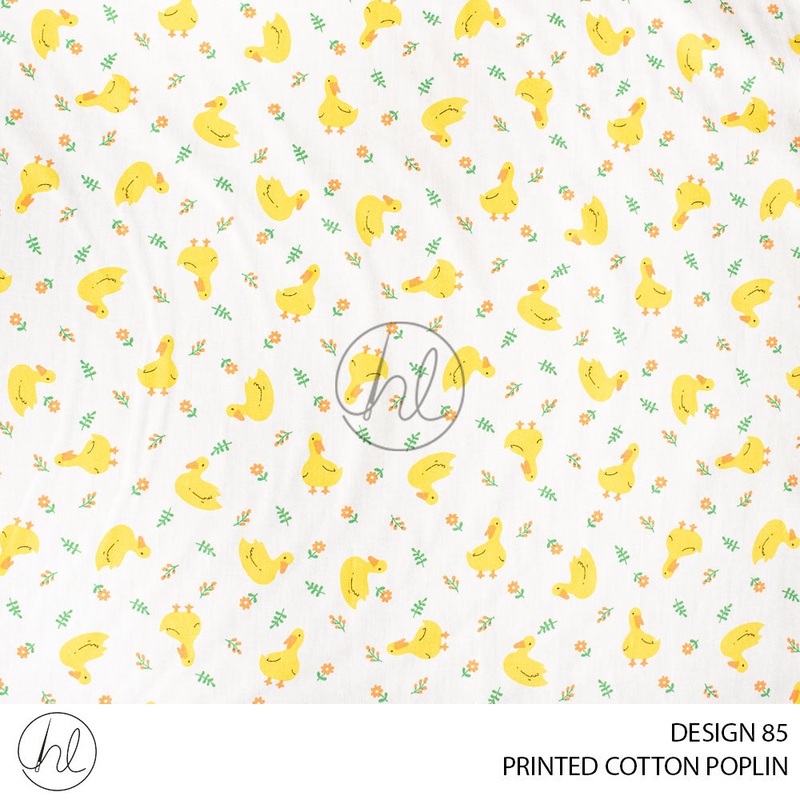 PRINTED COTTON POPLIN 781 IVORY  115CM PER M