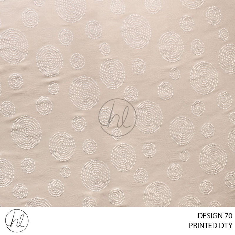 PRINTED DTY 51 SEASHELL 150CM PER M