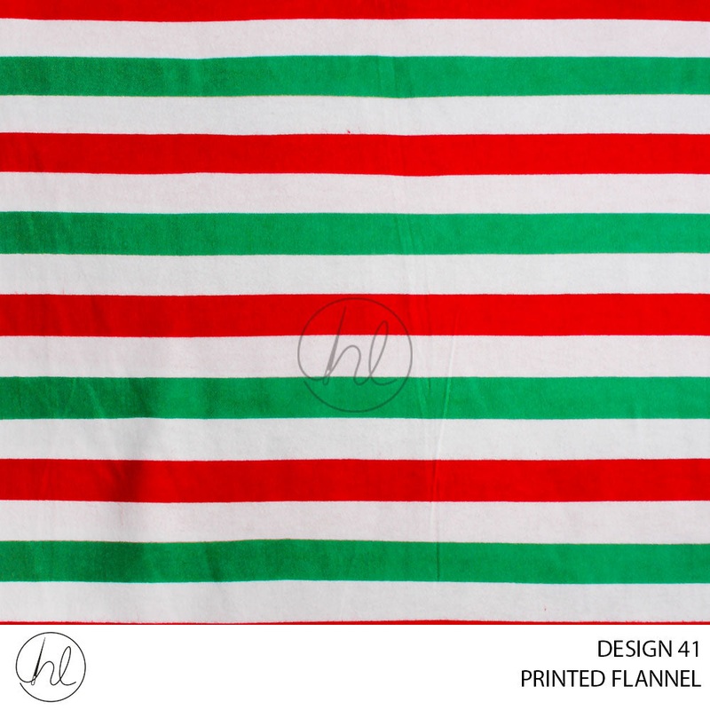 PRINTED FLANNEL 51 WHITE 150CM PER M