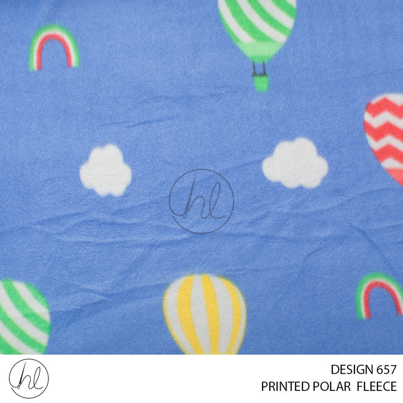 PRINTED POLAR FLEECE MT177 PER M 781 GREY DESIGN 657 150CM WIDE