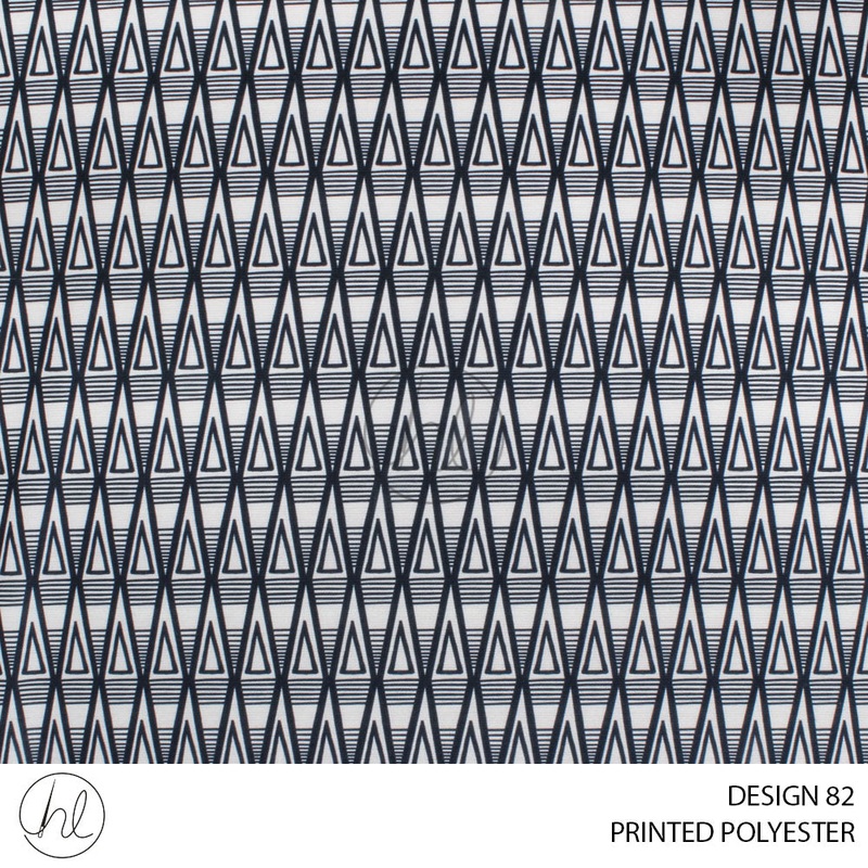 PRINTED POLYESTER MOKA 84 MULTI 150CM PER M