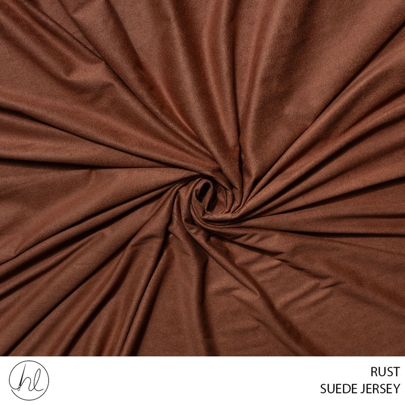 SUEDE JERSEY 51 RUST 150CM PER M