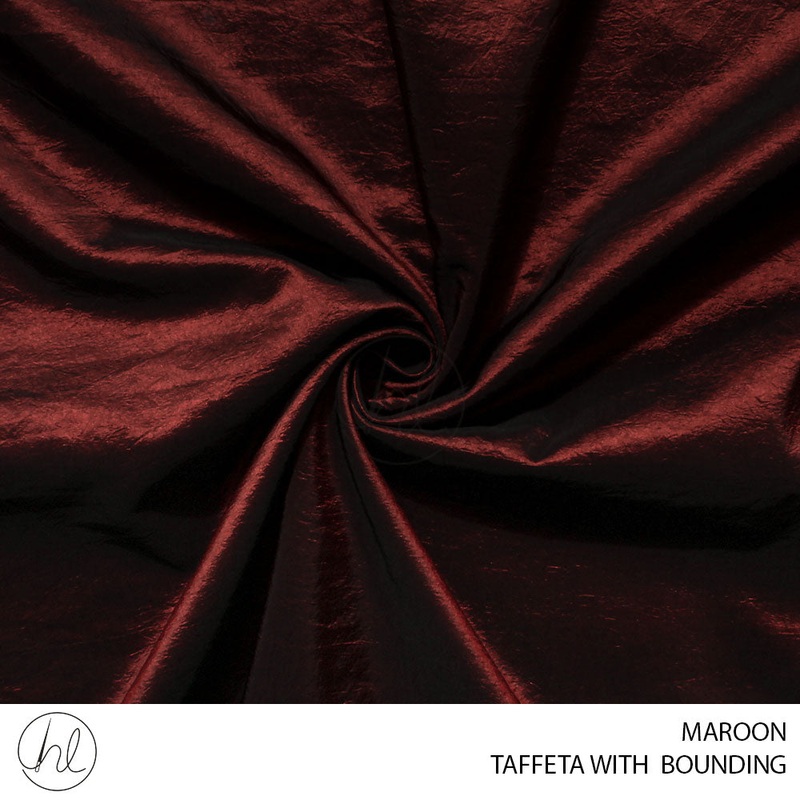 Taffeta with bounding 51 maroon 150cm per m