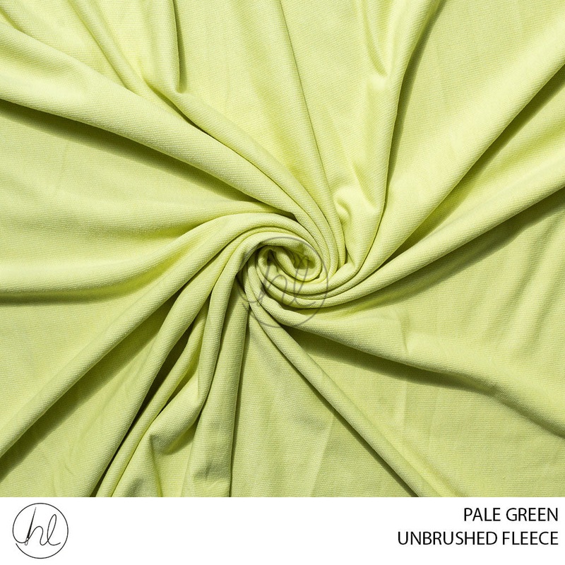UNBRUSHED FLEECE 51 PALE GREEN 150CM PER M