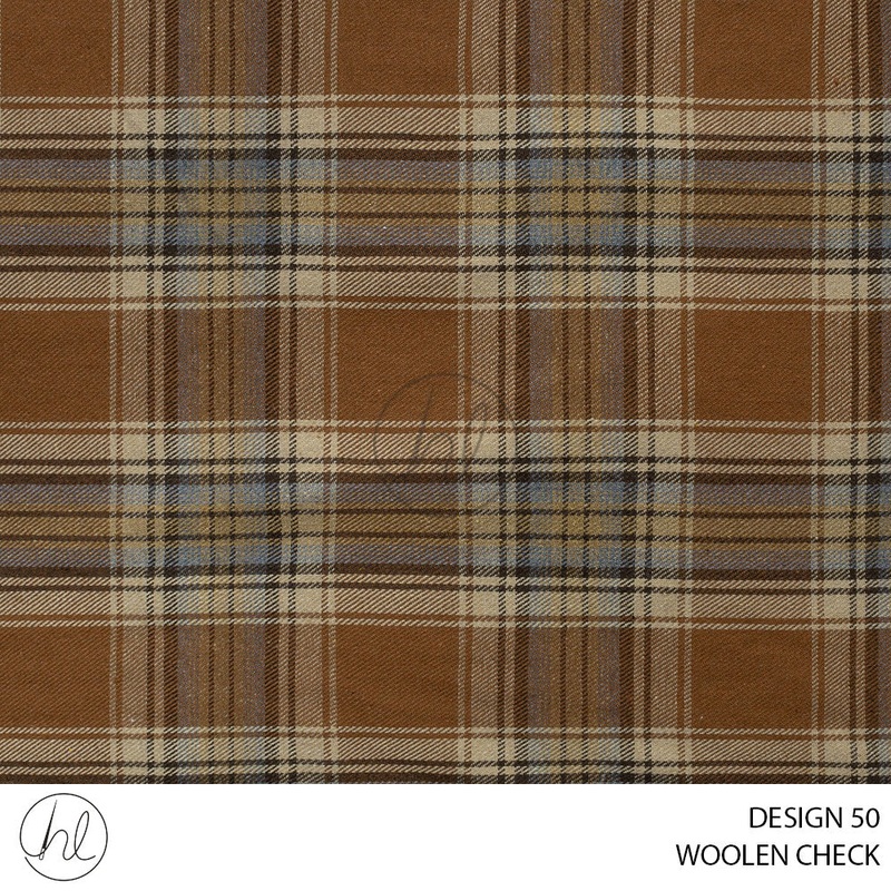 WOOLEN CHECK ICELAND 51 GINGER BREAD 150CM PER M