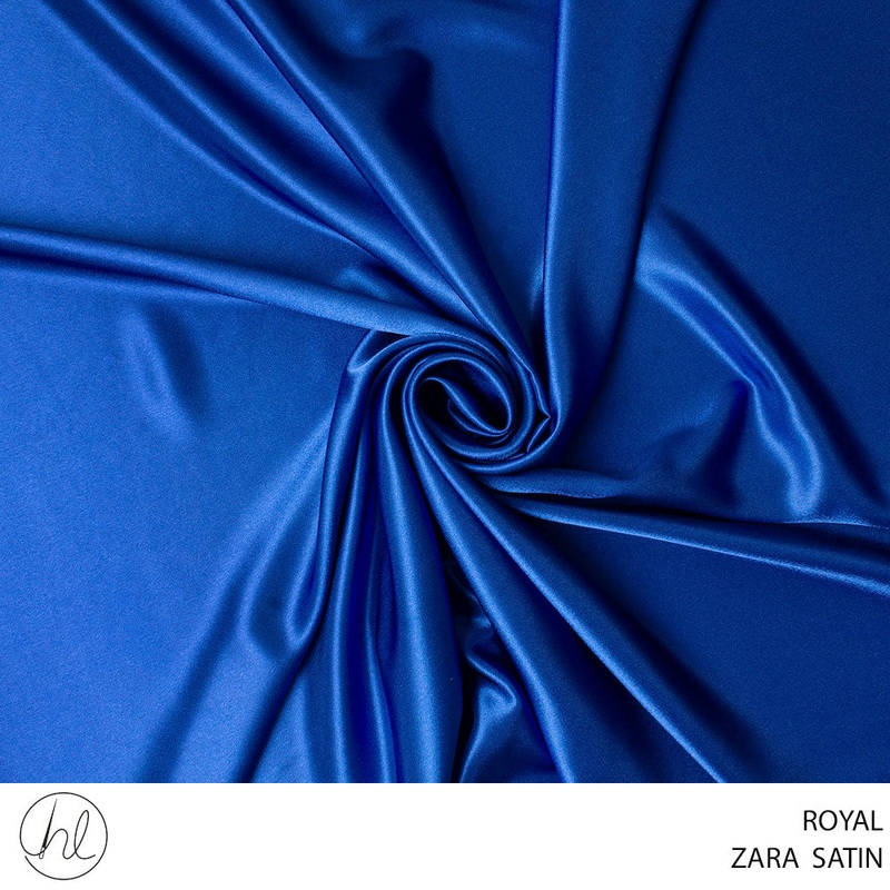 ZARA SATIN PLAIN FABRIC ROYAL ROLL 001 1