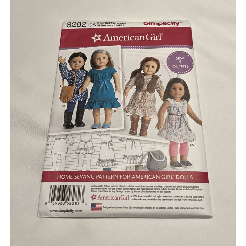 American Girl 18" Doll Clothes Pattern