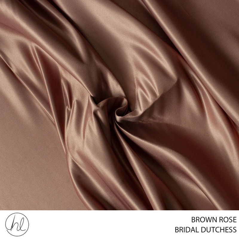 BRIDAL DUTCHESS SATIN BROWN ROSE ROLL 001 EACH