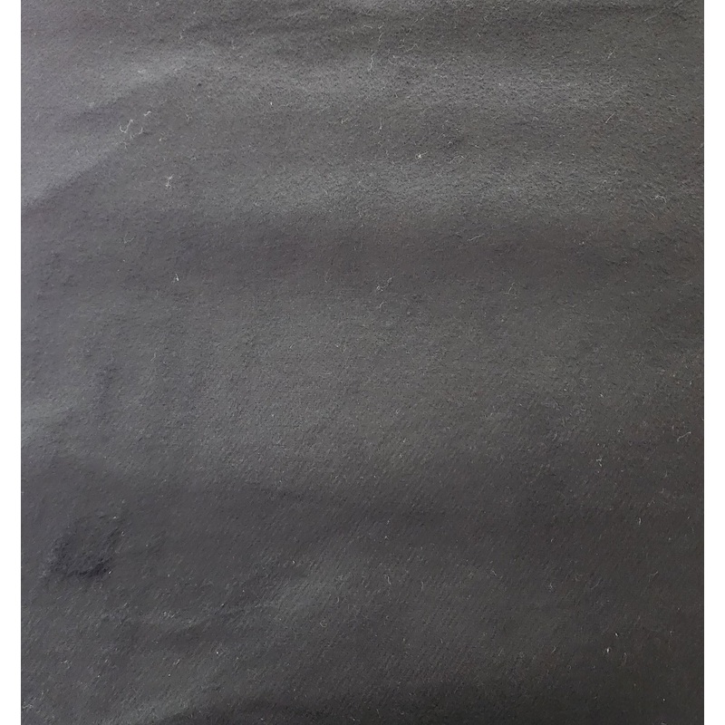 Brushed Face Twill - Cotton Poly Blend - Black - 5 Yards - $25