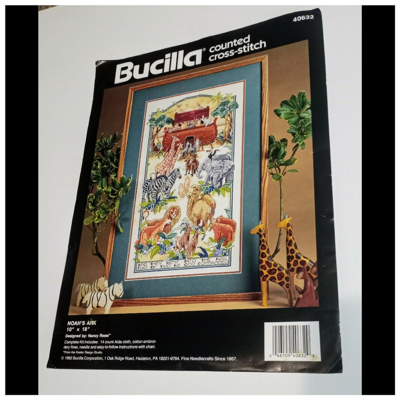 Bucilla "Noah's Ark" Counted Crosstitch Picture Pattern