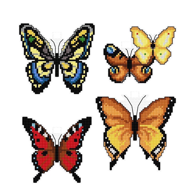 "Butterflies" 117CS Counted Cross-Stitch Kit