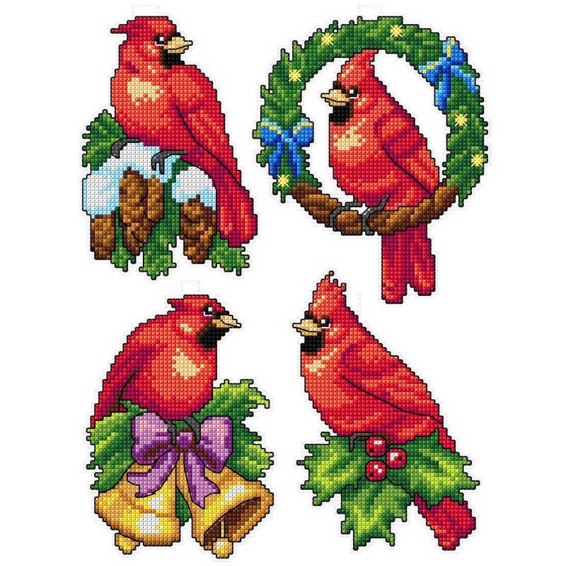 "Cardinals" 106CS Counted Cross-Stitch Kit