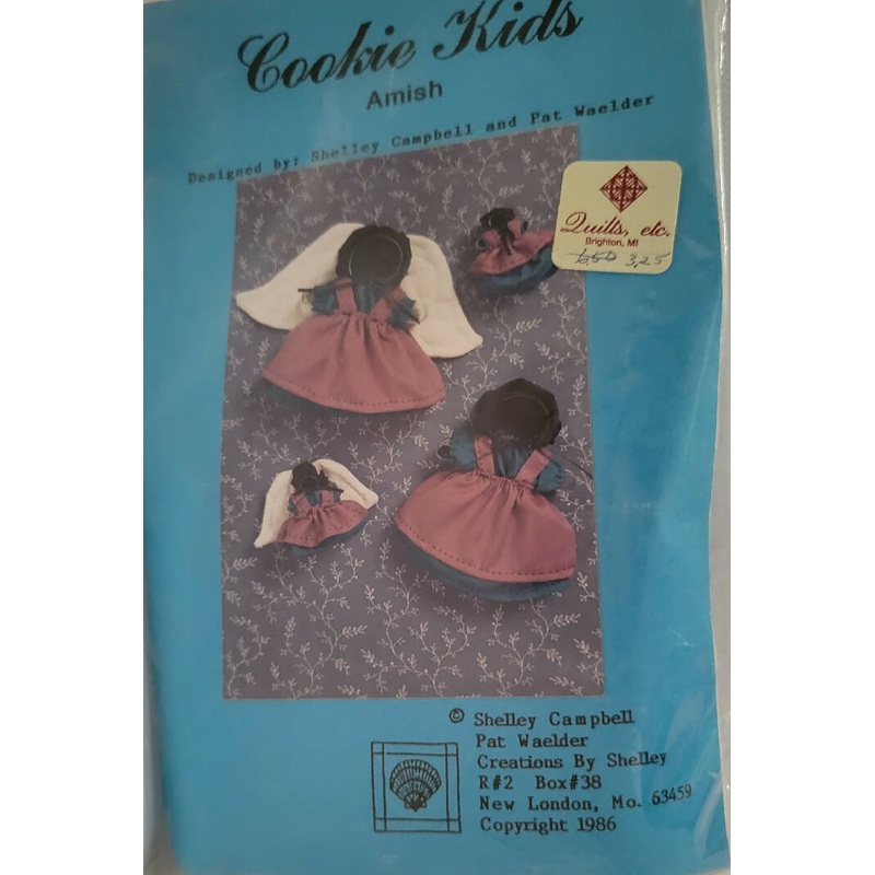 Cookie Kids Amish Ornament Pattern with Cookie Cutter