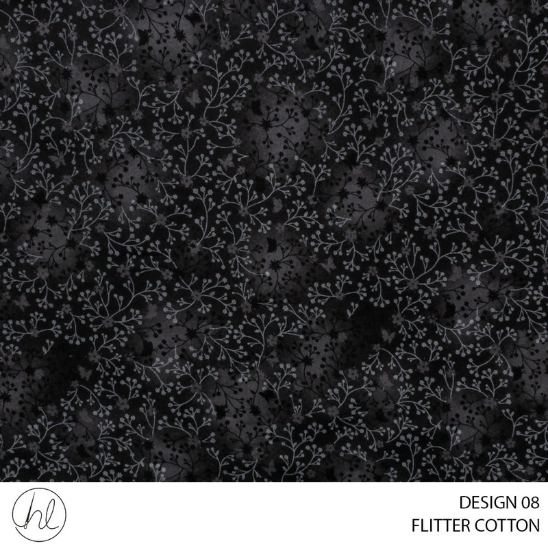 FLUTTER COTTON 781 BLACK 150CM PER M