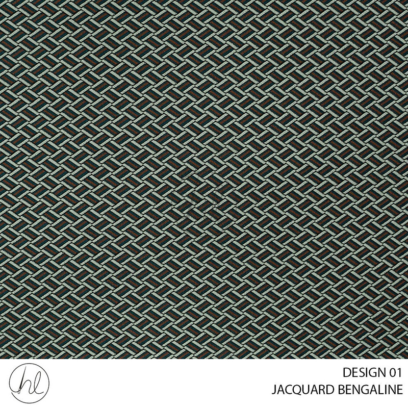 JACQUARD BENGALINE BASKETWEAVE 51 BLUE 150CM PER M