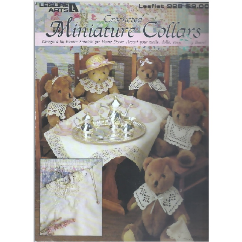 Leisure Arts 'Crocheted Miniature Collars' Leaflet #928; 1990