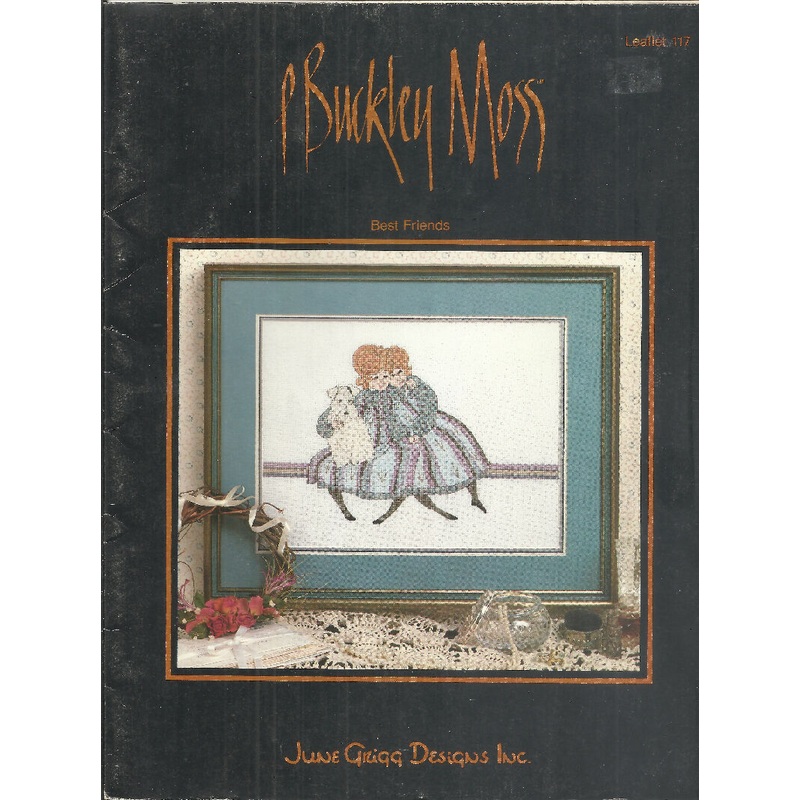 P Buckley Moss Best Friends; Cross Stitch Leaflet 117; 1987