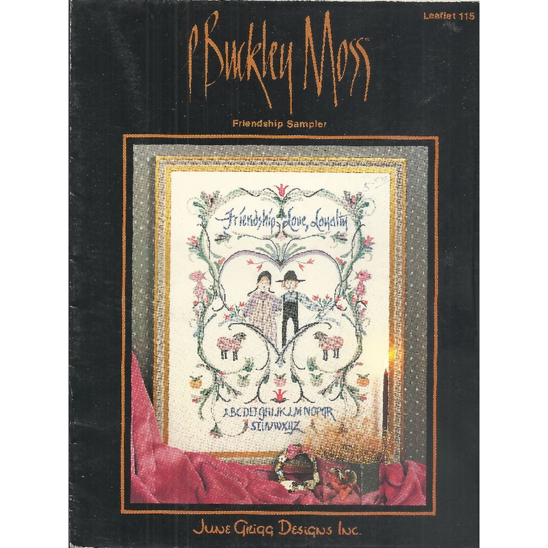 P Buckley Moss Friendship Sampler; Cross Stitch Leaflet 115; 1988