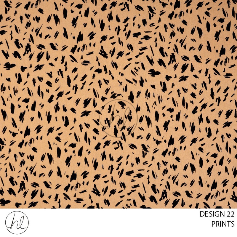 PRINTS 51 PER M  TAN DESIGN 22 150CM WIDE