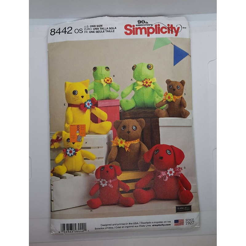 Simplicity felt stuffed animals