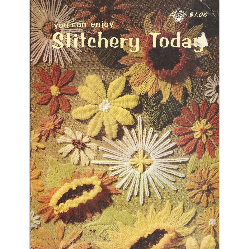 You Can Enjoy Stitchery Today; 1971; Vintage Crewel Patterns #30-12671