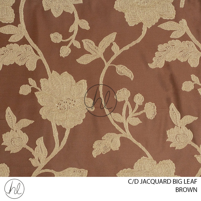 C/D Jacquard Big Leaf67015 CP280cm Brown