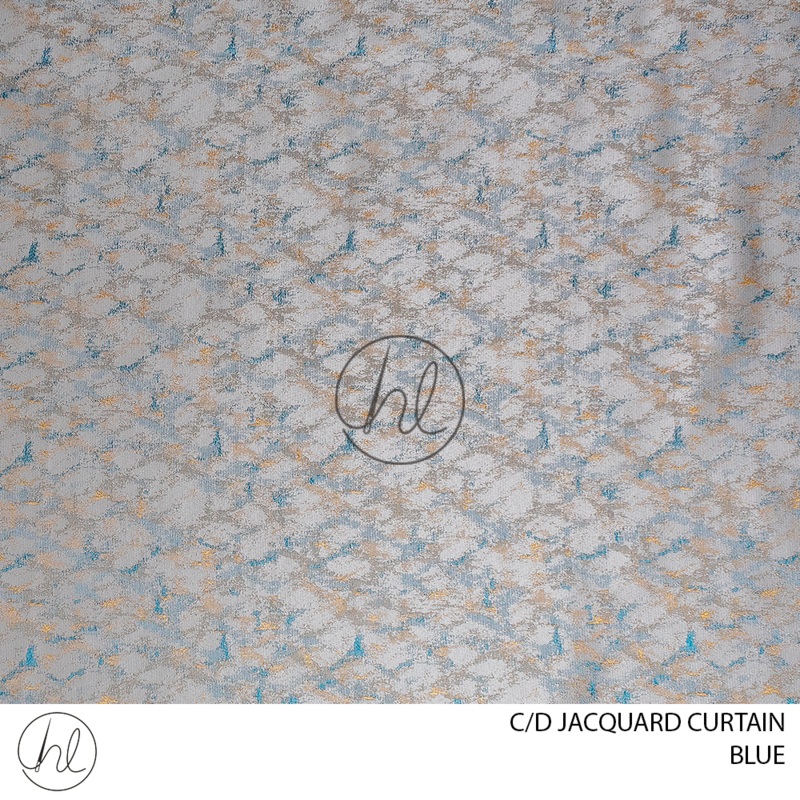 C/D  Jacquard CurtainD1 CP 280cm Blue