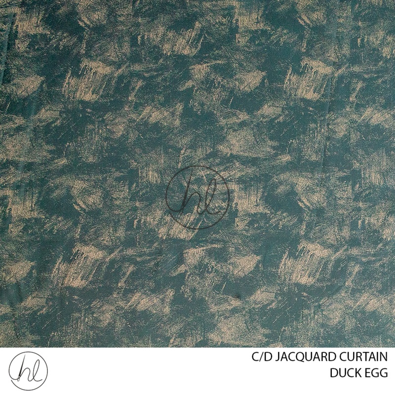 C/D Jacquard CurtainSF09 CP 280cm Duck Egg