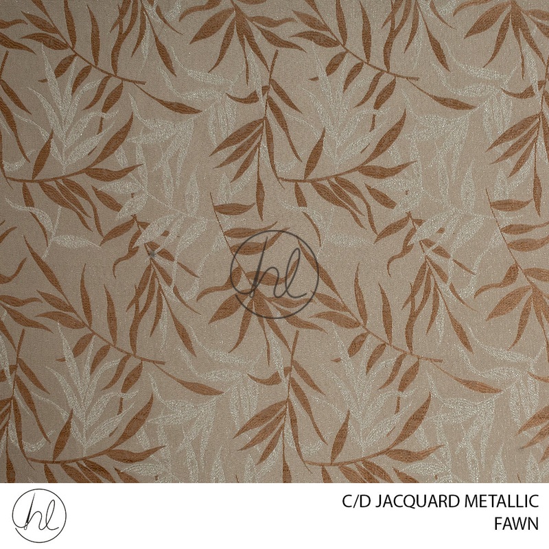 C/D Jacquard Metallic LeafJF713280cmFawn