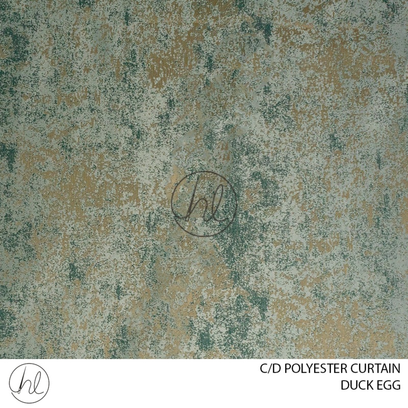 C/D Polyester Curtain 862 CP280cm Silk Duck Egg