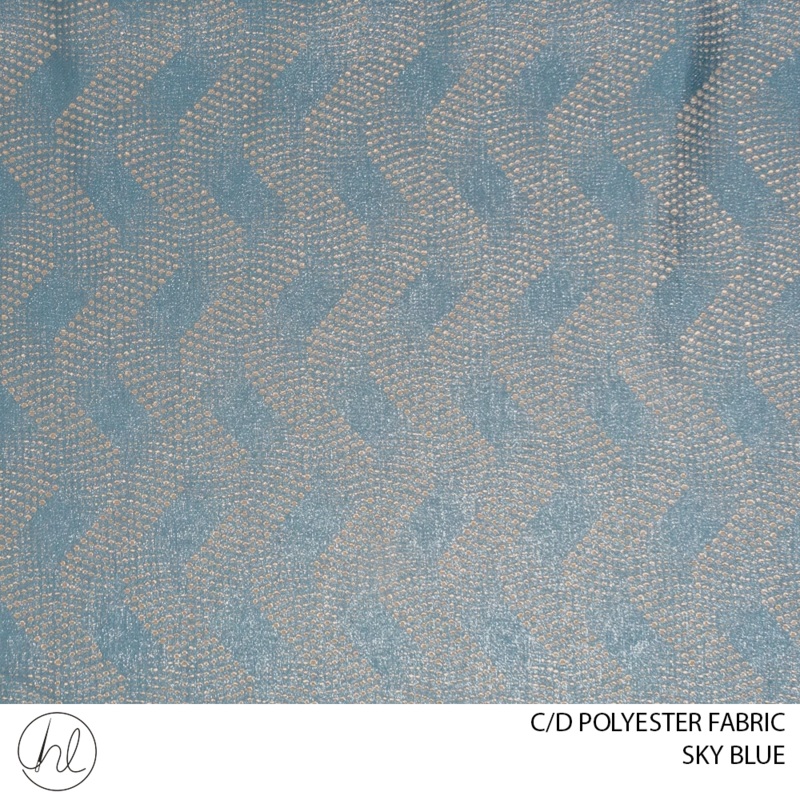 C/D Polyester Fabric 182 CP 280cm Sky Blue