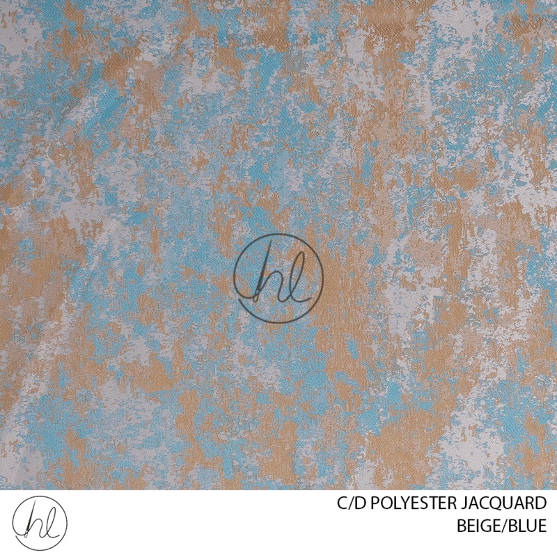C/D Polyester Jacquard 244 CP 280cm Beige Blue