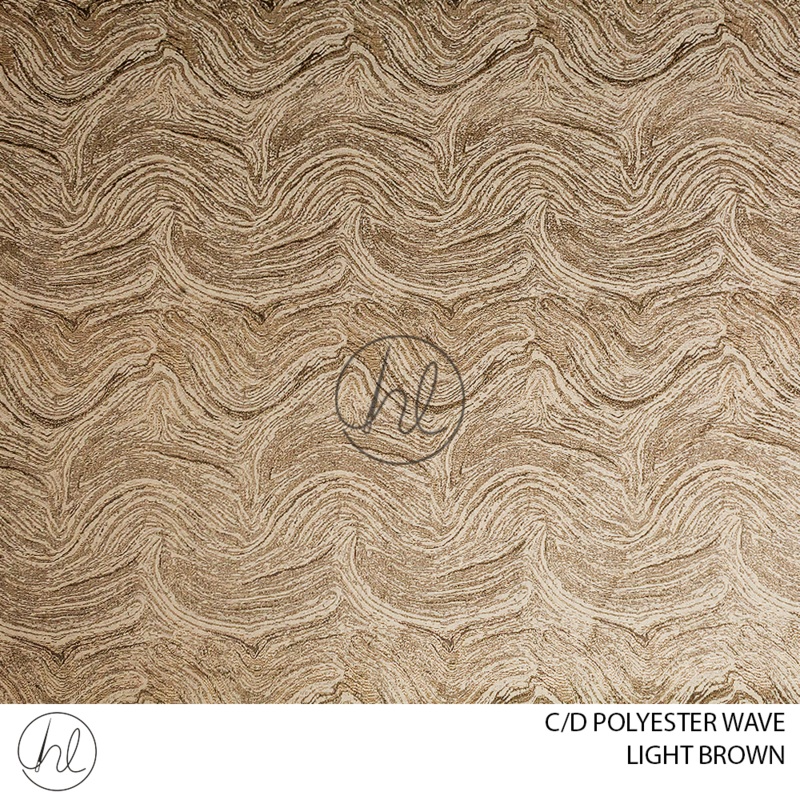 C/D Polyester Wave JY 31 CP 280cm Light Brown