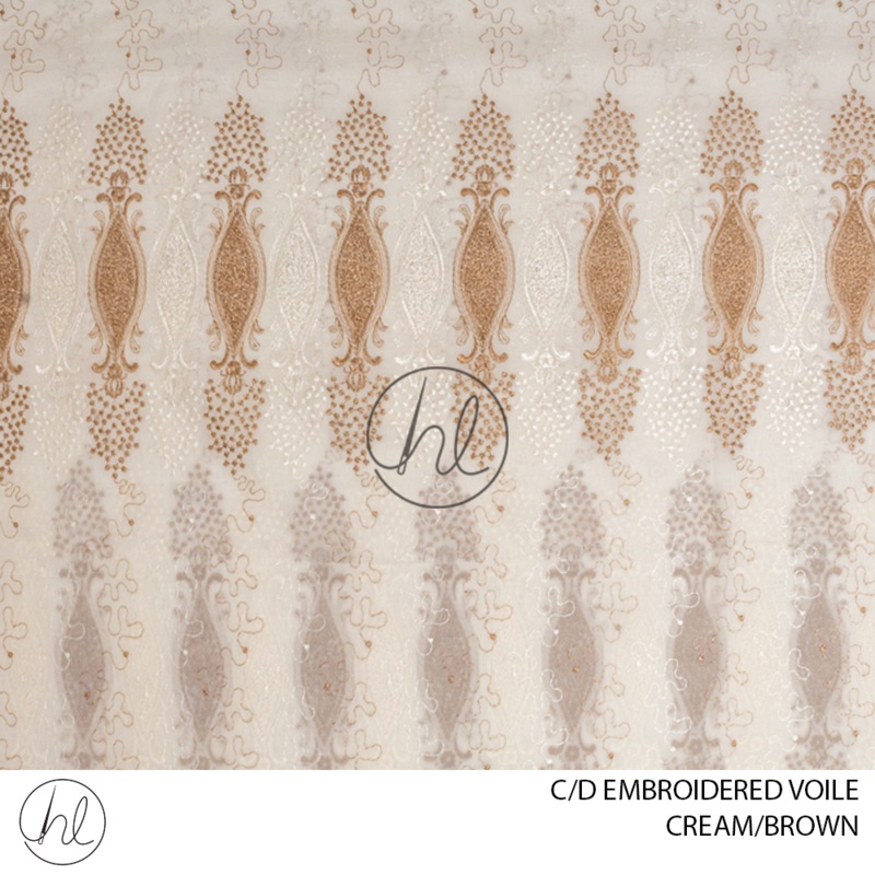 C/D Voile Embroidered